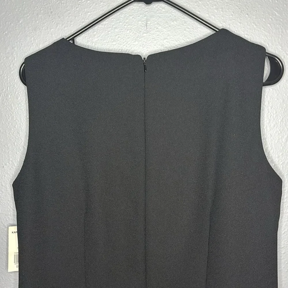 NWT NEW Karen Scott Black Mid Knee Length Sleeveless Career Dress Size 10
